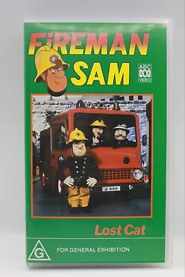 Fireman Sam Lost Cat Vhs (pal Abc Video Tape 1991) Kids Vintage Good Condition • $40