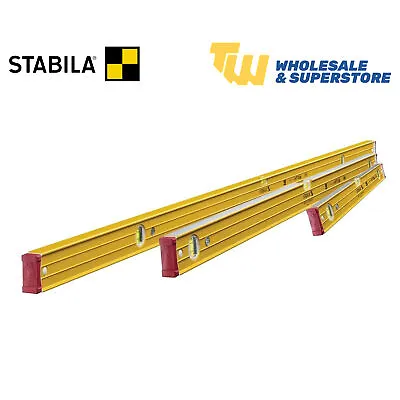 £177.99 • Buy Stabila 96-2 Level Set Pack 60cm 120cm 180cm Triple Spirit Level Kit 3 Vial 