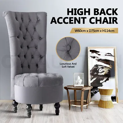 $339.95 • Buy Accent Chair Armchair Upholstered Velvet Dining Lounge Chair Single Soft Sofa
