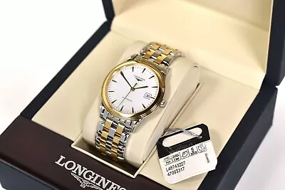 LONGINES Flagship Automatic Mens Watch L4.874.3.22.7 - Gold Tone/Stainless Steel • £1099.99