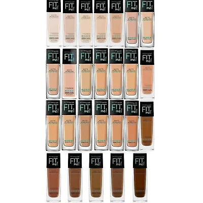 MAYBELLINE FIT ME FOUNDATION MATTE + PORELESS 1oz/30mL  SHADES U CHOOSE + • $13.50