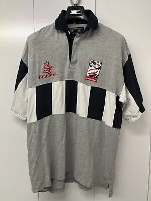 Dubai Rugby Sevens Fly Emirates Official Gilbert Shirt Mens Size XL Short Sleeve • $29.02