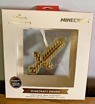 2021 Premium Minecraft Sword Christmas Tree Ornament Gold New In Box  • $17