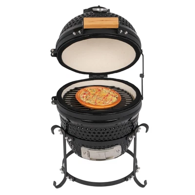 $111.99 • Buy 13 In Outdoor BBQ Grill Charcoal Barbecue Pit Patio Backyard Meat Cooker Smoker