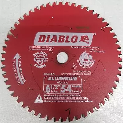 $14.74 • Buy Diablo D0654N Aluminum-Cutting Carbide Blade, 6-1/2  X 54T
