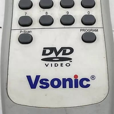 Vsonic DVD Video Player Remote Control Clean And Tested Works Battery Cover • $8.54