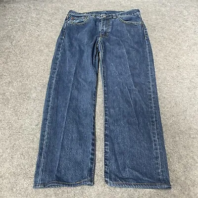 LEVIS 751 Mens 32 Jeans Blue Straight Regular Denim W32 L26 (14743) • £13