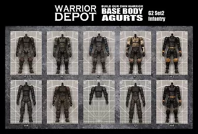 Acid Rain World Base Body Agurts G2 Set2 Infantry - 1/18 3.75  GI Joe • $29.99