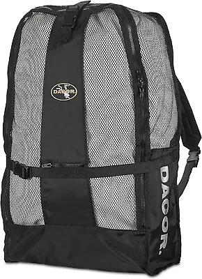 Dacor Scuba Snorkeling Gear Mesh Bag Padded Backpack • $34.99