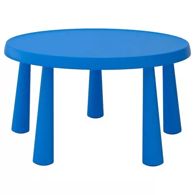 Ikea MAMMUT Children's Table In/outdoor Blue 85 Cm • £68.28