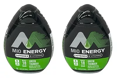 2 PACK Mio Energy Caffeine Green Thunder Liquid Water Enhancer 1.62 Oz 5/24 • $5.50