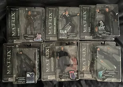 McFarlane Toys Matrix Series 2 Action Figures Set Neo Morpheus Trinity  Smith • $300