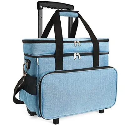 $102.77 • Buy Lorzon Sewing Machine Case With Wheels, Rolling Sewing Machine Tote For 