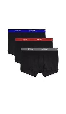 2xist Men's 3-Pack Black Microfiber Stretch Speed Dri Trunk Small 30-32 MSRP $42 • $16.99