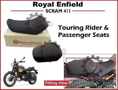 Royal Enfield  Scram 411cc   Touring Rider Seat  With  Passenger Seat  • $141.35