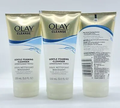 3 Pack Olay Cleanse Gentle Foaming Cleanser 5.0 Fl Oz Each Imperfect Packaging • $18.50
