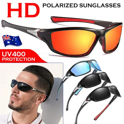$10.48 • Buy Men Sunglasses UV400 Polarized Glasses Fishing Sports Driving WrapAround Eyewear