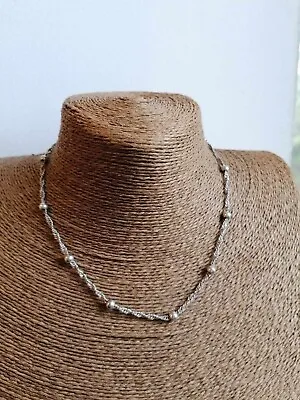 Marks & Spencer's Silver Tone Chain Style Necklace 41cm Length • £2.90