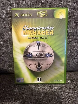 Championship Manager Season 02/03 (Microsoft Xbox 2002) Complete CIB W/ Manual • £9.99