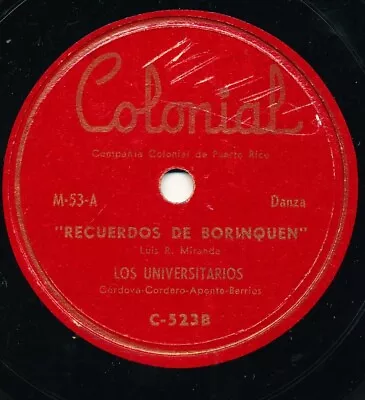 LOS UNIVERSITARIOS Recurdos De Borinquen LATIN 78 Danza HEAR • $14.98