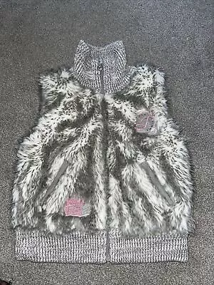 Pampolina Girls Faux Fur Gillet Excellent Condition Worn Once Very Warm • £10