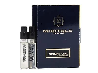 MONTALE PARIS ARABIANS TONKA EDP 2.0ml .06oz X 2 COLOGNE PERFUME SPRAY SAMPLES • $11