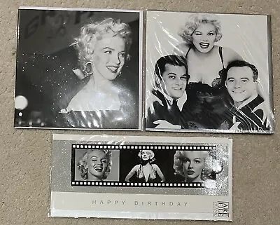 Marilyn Monroe Movie Star Birthday/Greeting Cards X3 • £8.50