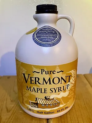 Vermont Maple Syrup: 1/2 (half) Gallon Grade A Rich Amber Small Producer • $34.99