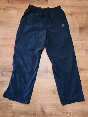 Nike Track Pants Men XL 40 Adult Blue Work Out Active Vintage Y2K Gym Wind Lined • $25