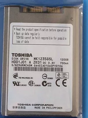 Toshiba MK1235GSL 120 GB  4200 RPM 1.8  (HDD1J01) Hard Drive For HP Elitebook • $27.85