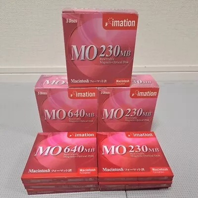 IMATION MO 640MB MO 230MB Magneto Optical Disk Macintosh Format Lot Of 21 JAPAN • $73.91