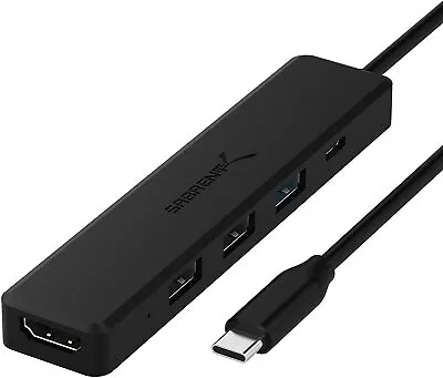 Sabrent Multi-Port USB Type-C Hub With 4k HDMI Power Delivery 60 Watts HB-TC5P • $13.99