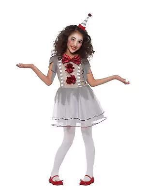 Smiffys Vintage Clown Girl Costume Grey & Red (Size M) • $24.98