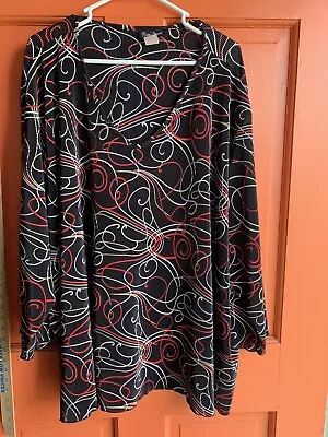 Maggie Barnes Blouse Size 5X 3/4 Sleeves V-Neck Tunic • $12.95