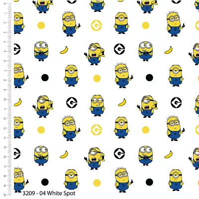 Crafts Fabrics Minions Kevin Bello Mischief Blue Quilting  Material 100% Cotton • £4.99