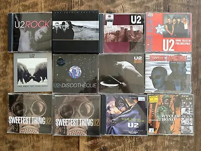 U2 11 Rare CD Lot Promo Live Import Deluxe Limited Enhanced Interview Bono ++ • $50