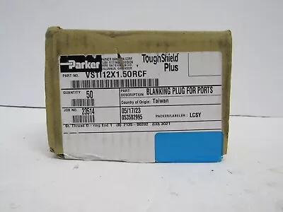 Parker VSTI12x1.50RCF Blanking Plug For Ports New Box Of 50 New In Sealed Box • $79.90