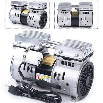 Oilless Vacuum Pump Oil Free Air Compressor Piston Compressor Pump 550W 67 L/min • $106.40