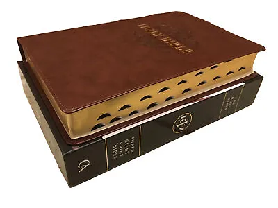 KJV Super Giant Print Bible  - 17pt Font ~ Faux Leather ~ Red Letter ~ Indexed • $67.71