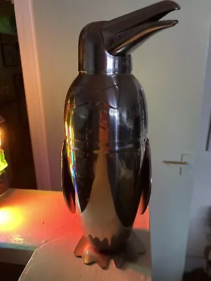 £25 • Buy Vintage Retro 1930s Style Stainless Steel Vodka Martini Cocktail Shaker Penguin