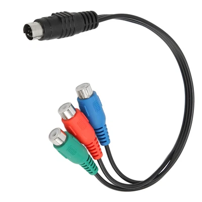 S Video 7 Pin Male To 3RCA Female Cable High Accuracy 7 Pin To AV Cable Soun HEN • £4.24