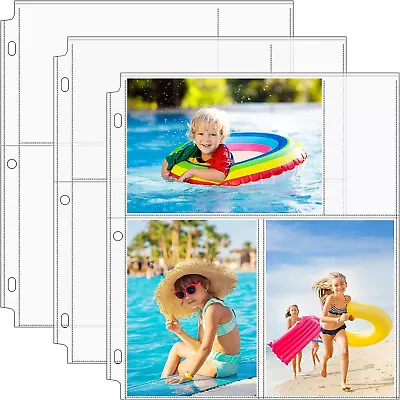 Photo Sleeves 30pk For 3 Ring Binder - Holds Six 4x6  Pictures Each • $10.99