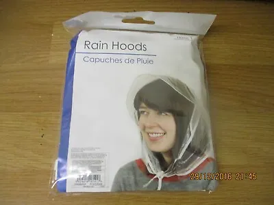 Ladies 2 Plastic Rain Hoods / Bonnets • £3.95