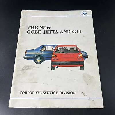 1984 Volkswagen VW Golf Jetta & GTI Corporate Service Training Manual OEM Dealer • $18.99