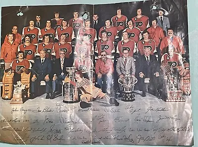 Philadelphia Flyers 1974-75 STANLEY CUP CHAMPIONS Team Photo W/ Ronald McDonald • $3.99