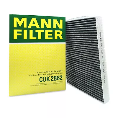 For VW Golf Jetta Beetle Audi TT Quattro Cabin Air Filter Charcoal Mann CUK2862 • $14.50