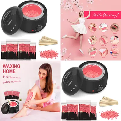 $37.36 • Buy PROFESSIONAL Coarse Hair Removal Home Waxing Warmer Heater Kit Hard Wax Beans