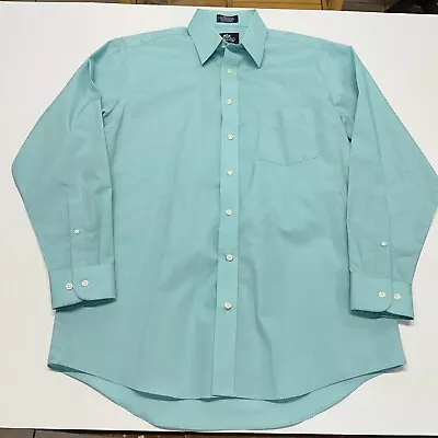 Stafford Mens Wrinkle Free Long Sleeves Button Down Shirt Size 16 • $16.90