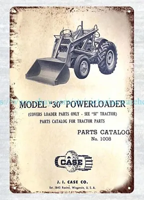1913 Case Model 30 Tractor Powerloader Metal Tin Sign Rustic Home Decor • $18.89