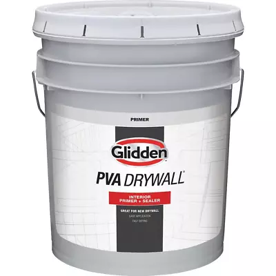 5 Gal. Drywall Interior Primer & Sealer Quick Dry Low Odor For Occupied Spaces • $87.13